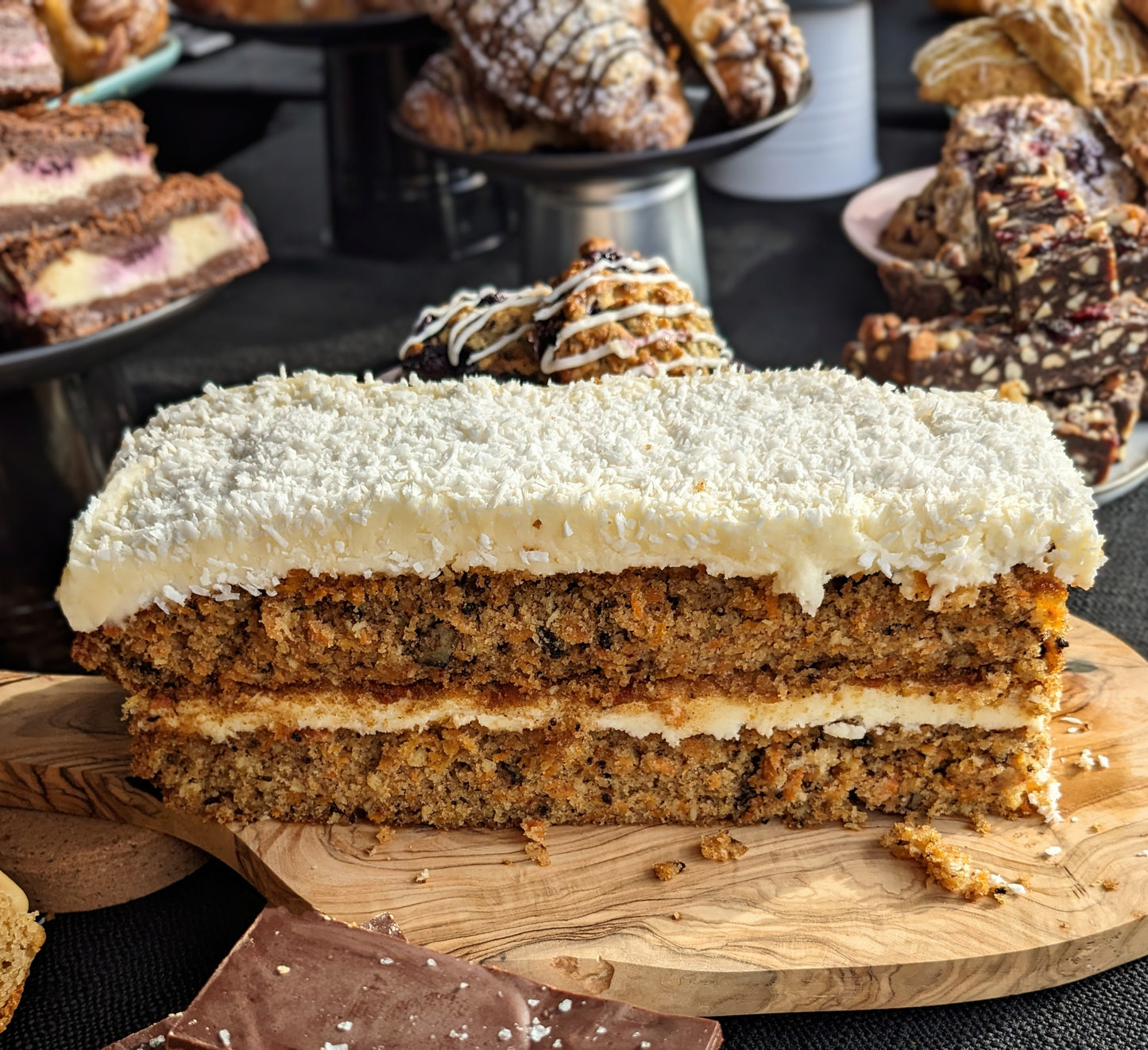 Carrot Coconut Cake - Slice