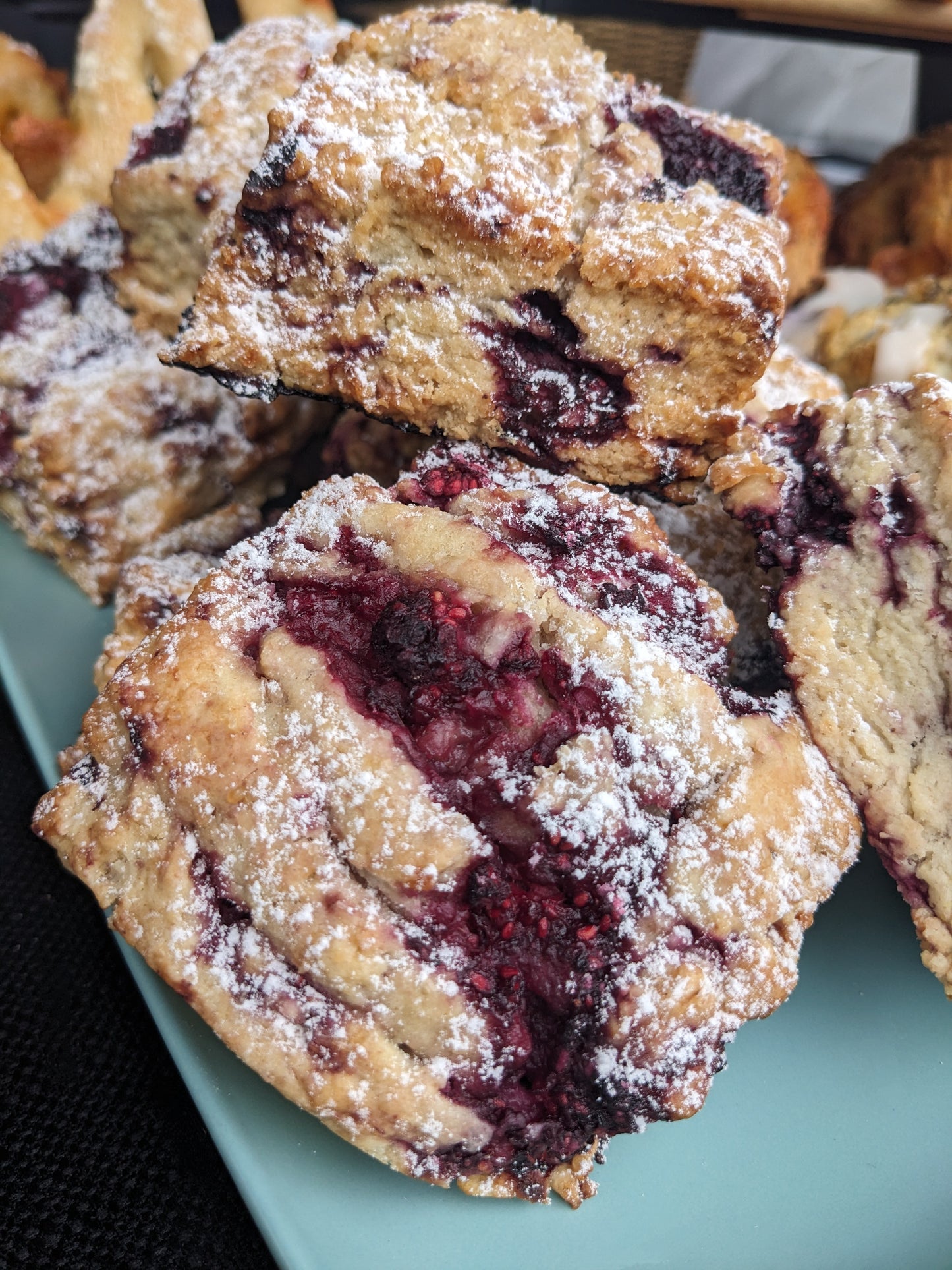 Raspberry Coconut Scone